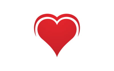 Amour coeur saint valentin logo icône vector design v21