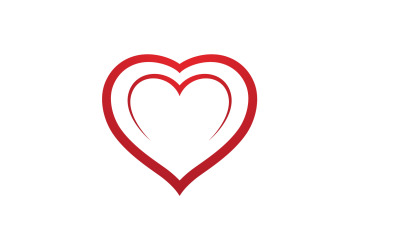 Amour coeur saint valentin logo icône vector design v29