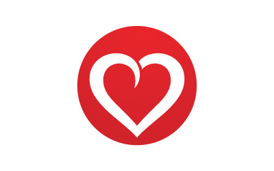 Amour coeur saint valentin logo icône vector design v32