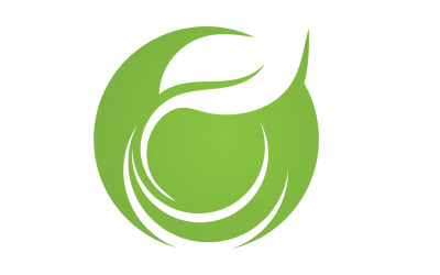 Eco leaf green tree tea leaf and nature leaf logo v32