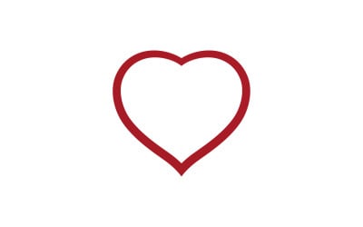 Love heart valentine logo icon vector design v23