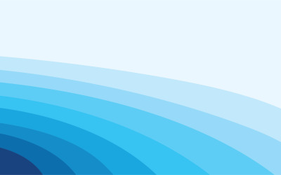 Blue wave water background design vector v30
