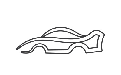 Voitures sport ligne automobile logo vector design v15