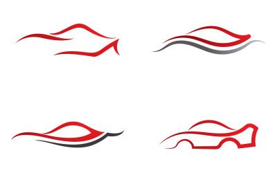 Voitures sport ligne automobile logo vector design v20