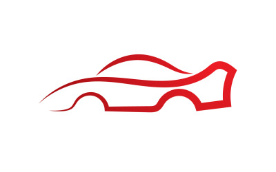Voitures sport ligne automobile logo vector design v4