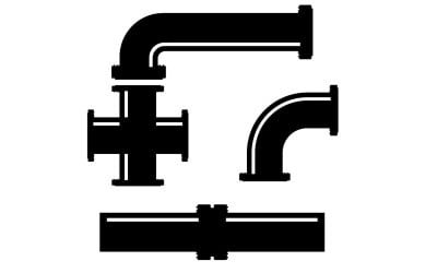 Pipe vector symbol icon element design v2