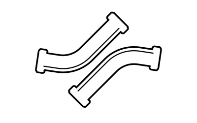 Potrubí vektor symbol ikona prvek design v7