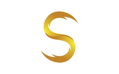 S letter icon logo vector design v16