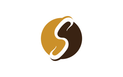 S lettre icône logo vector design v21