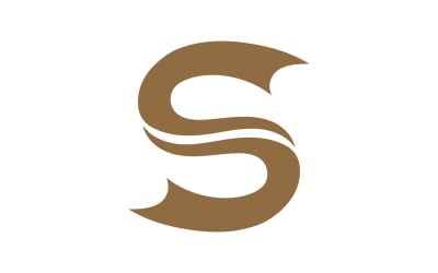 S lettre icône logo vector design v2