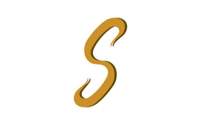 S lettre icône logo vector design v4