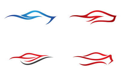 Voitures sport ligne automobile logo vector design v27