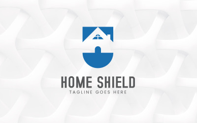 Création de logo de sécurité de bouclier à la maison