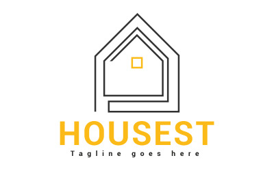 Design de logotipo imobiliário da Housest