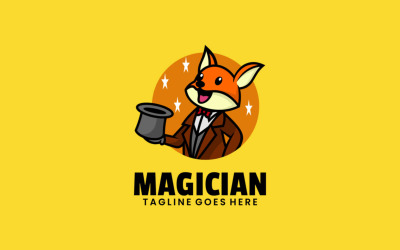 Goochelaar Mascotte Cartoon Logo