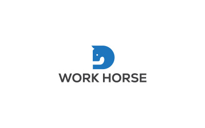 Modello di progettazione del logo del cavallo