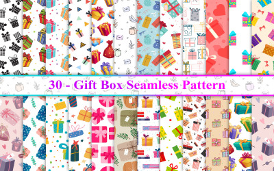 Nahtloses Muster der Geschenkbox, Geschenkboxmuster, Geschenkverpackungsmuster, Geschenkpapier