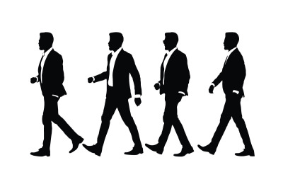 Office employee and businessman vector