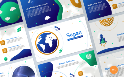 Sagan - Шаблон Google Презентації з астрономії