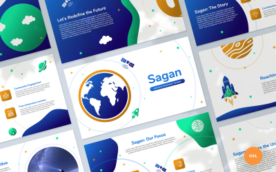 Sagan – šablona prezentace Google Slides