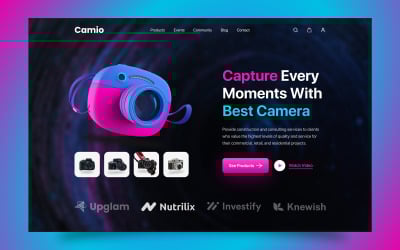 Sekcja Bohaterów Witryny Camerashop