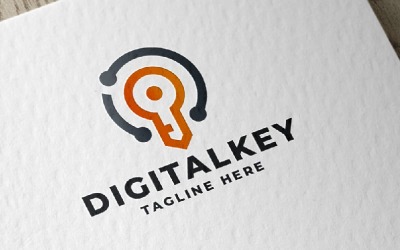Sjabloon voor digitale sleutel Pro-logo