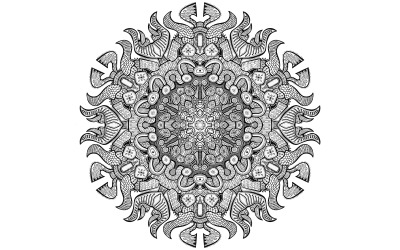 Travis Pace Mandala Illustration Vector