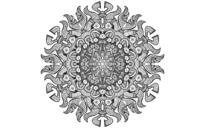 Travis Pace Mandala Illustration vektor