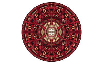 Vector de ilustración de Mandala de Trent Isaiah