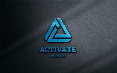 Aktivieren - Logo-Vorlage für Buchstabe A