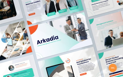 Arkadia - 商业和管理演示谷歌幻灯片模板
