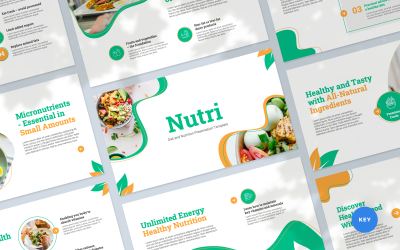 Nutri - Keynote-mall för kost- och näringspresentation