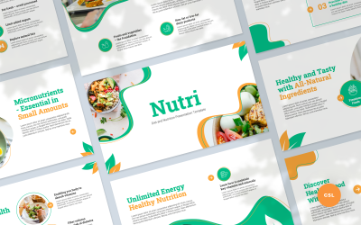 Nutri - Prezentacja diety i odżywiania Szablon prezentacji Google