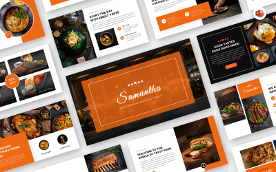 Samantha - Food &amp;amp; Beverages Powerpoint  Template
