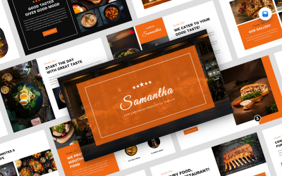 Samantha - Šablona hlavní myšlenky jídla a nápojů