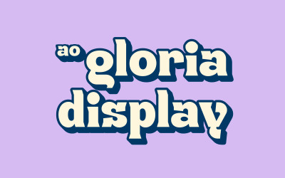 AO Gloria - Police d&amp;#39;affichage