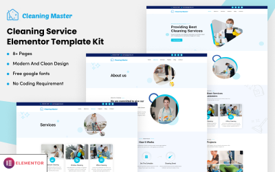 Cleaning Master – Cleaning Service Elementor Template Kit