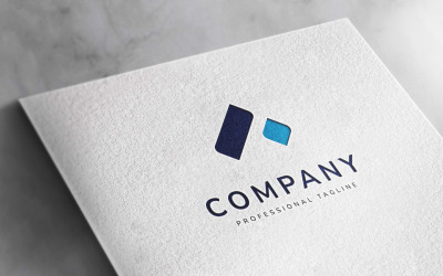 Logo de toit lettre R ou logo immobilier ou logo hypothécaire