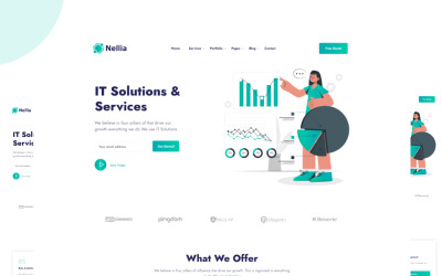 Nellia - IT Solutions &amp;amp; Services HTML Template