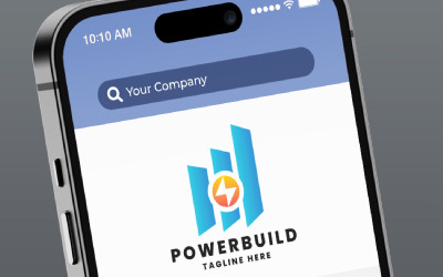 Plantilla de logotipo Power Build Pro