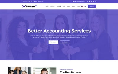 Plantilla HTML5 de administración y contabilidad de DreamHub