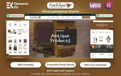 PureAntique – Antik és Vintage WooCommerce téma