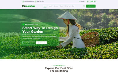 Šablona HTML5 zahradnictví DreamHub