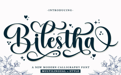 Шрифт Bilestha Calligraphy Script