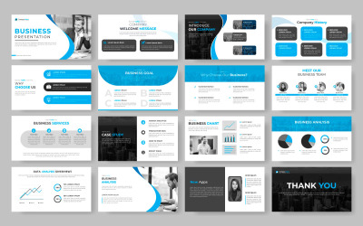 uniwersalna prezentacja biznesowa i projekt szablonu prezentacji biznesowej powerpoint
