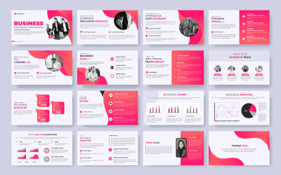 Vector multipurpose affärspresentation och affärspresentation powerpoint mall