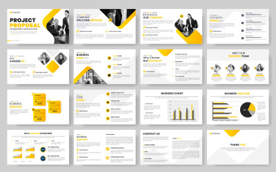 Vektor saubere Mehrzweck-Business-Präsentation und Powerpoint-Vorlage für Business-Präsentationen