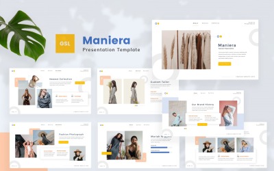 Maniera — modny szablon Google Slides