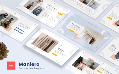 Maniera — Plantilla de PowerPoint sobre moda