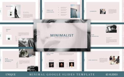 Minimalistyczny szablon prezentacji Google Slides